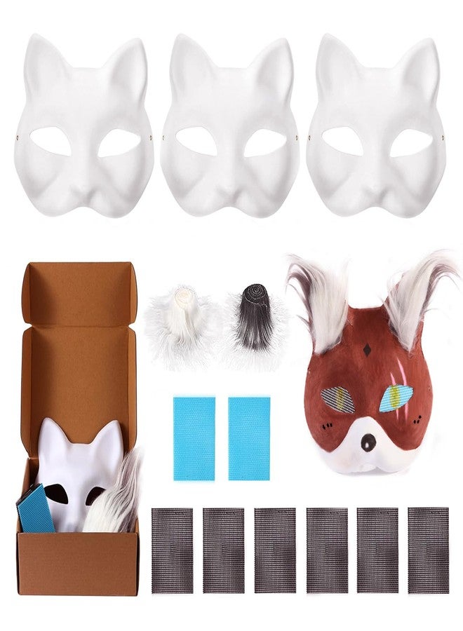 Varpotle Cat Mask with Fur and Eye Mesh, 13 PCS Fun Therian Masks Kit for FURRY Makers, Therian Starter Set with All the Stuff, Fun Gift for a Child to Home Projects, Rainy Day Activities and Halloween - Image 1